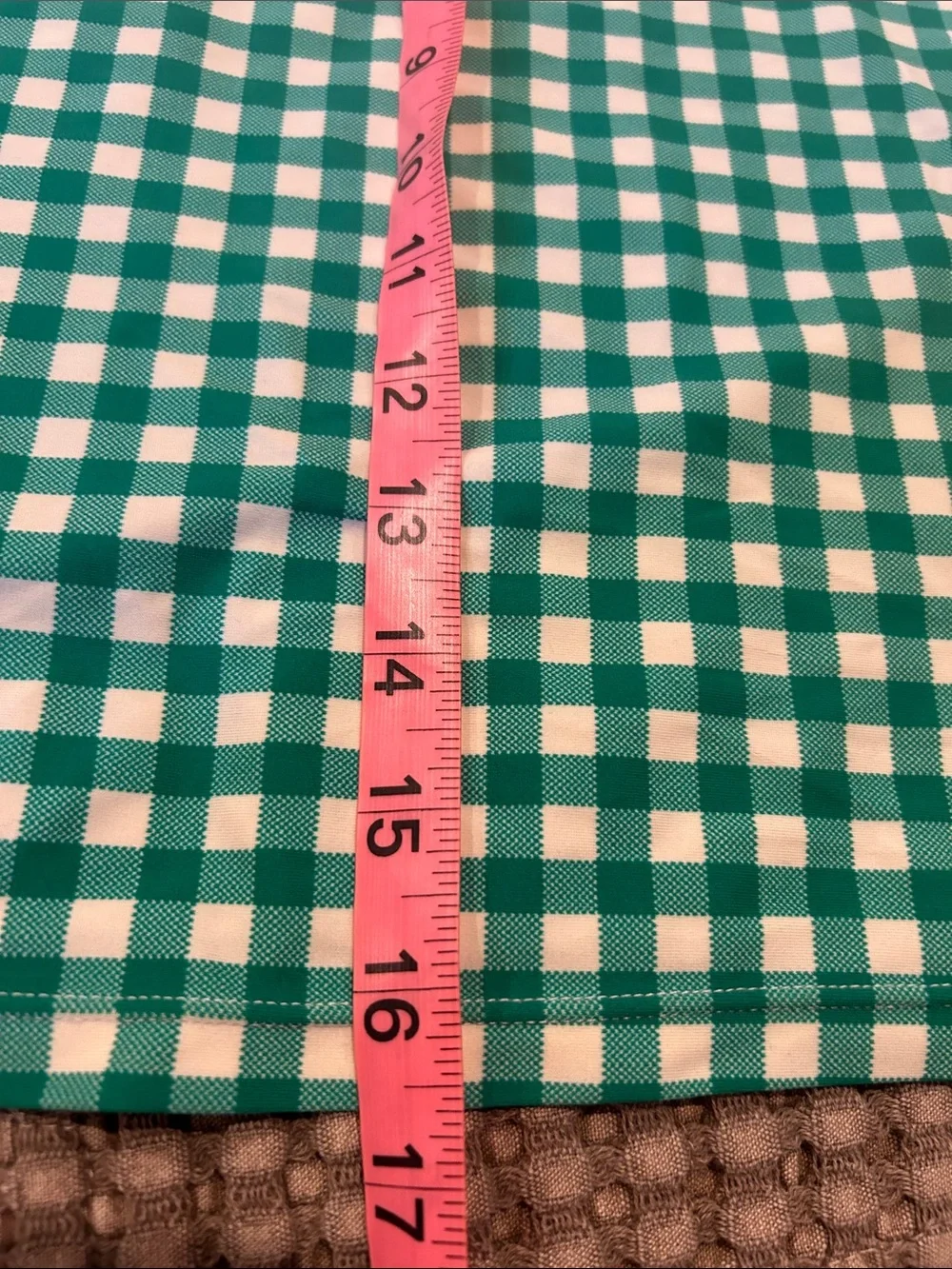 Crewcuts Kids Green Gingham Long-Sleeve Rashgaurd